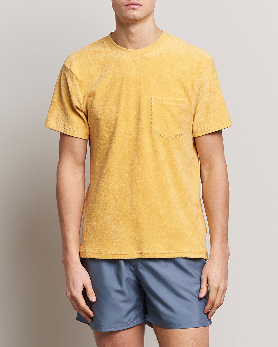 Hombres | Camisetas | Bread & Boxers | Terry Crew Neck T-Shirt Sahara Sun