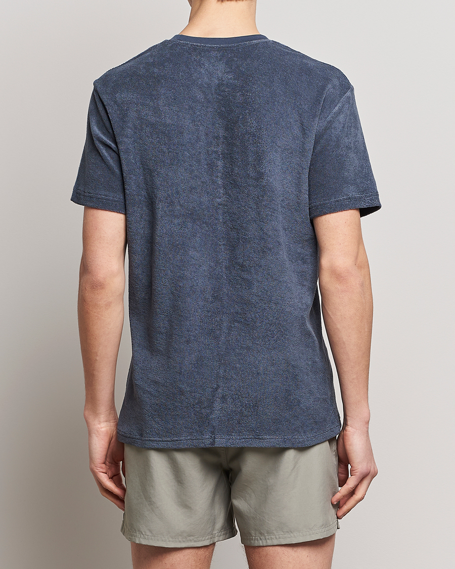 Hombres | Camisetas | Bread & Boxers | Terry Crew Neck T-Shirt Smoky Blue