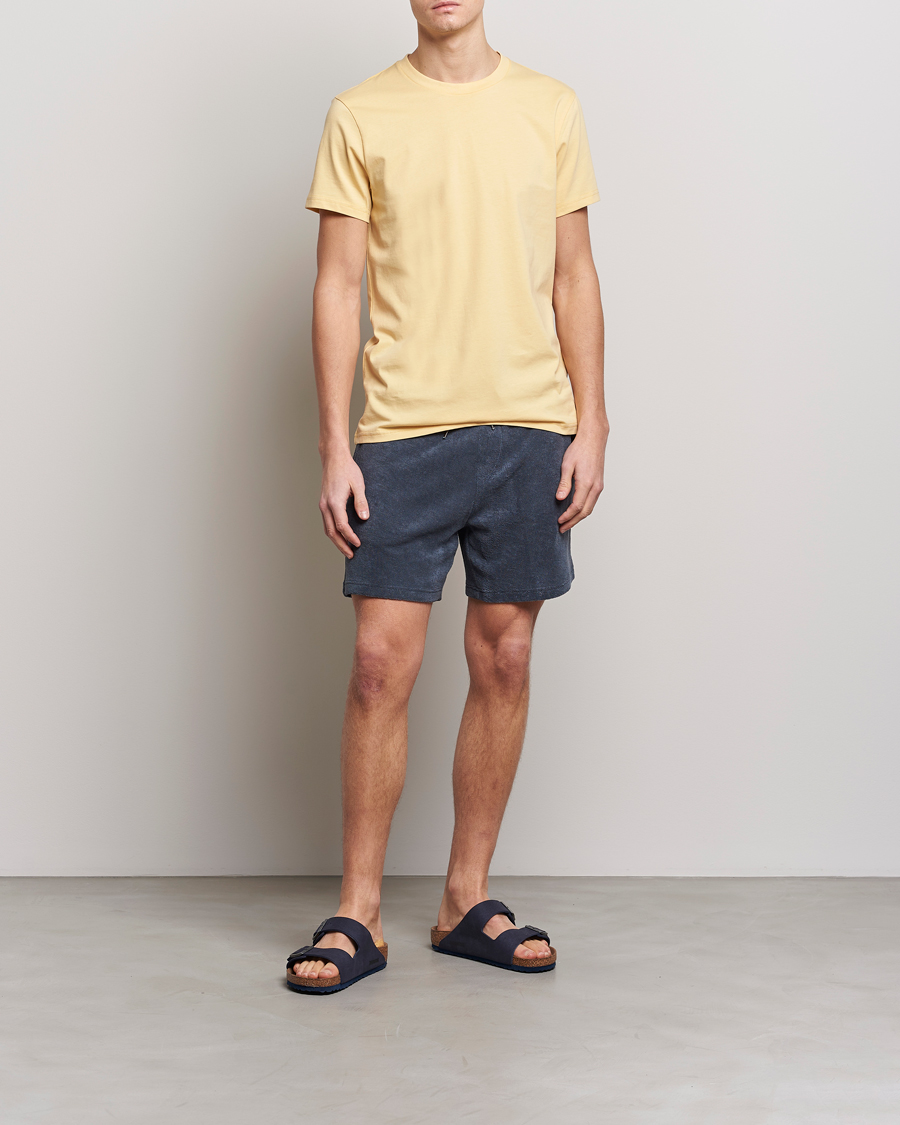 Hombres | Pantalones cortos | Bread & Boxers | Terry Drawstring Shorts Smoky Blue