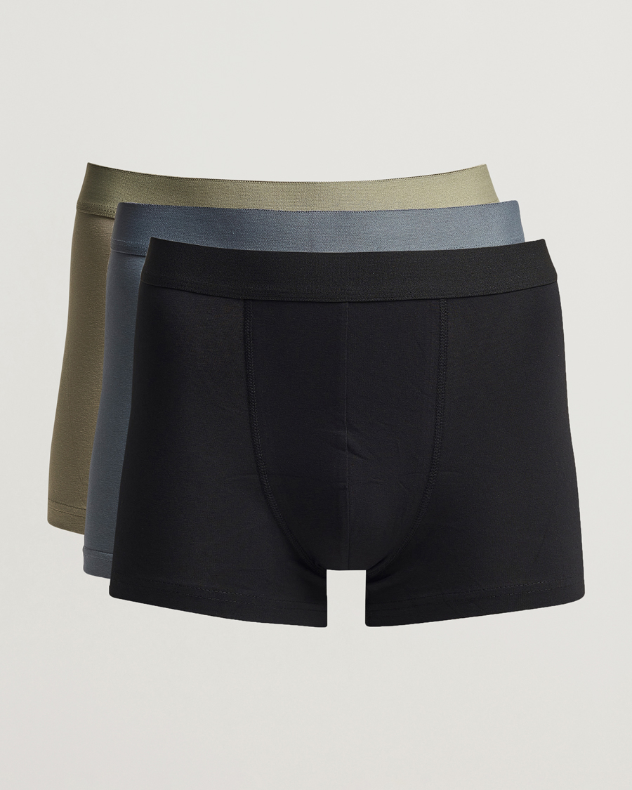 Hombres | Ropa interior y calcetines | Bread & Boxers | 3-Pack Boxer Brief Blue/Green/Black
