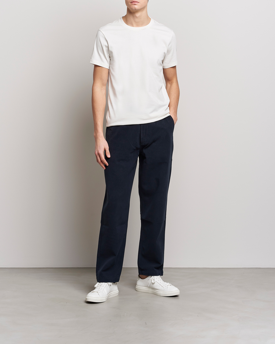 Hombres | Camisetas | Bread & Boxers | Heavy Cotton Crew Neck Tee Ivory