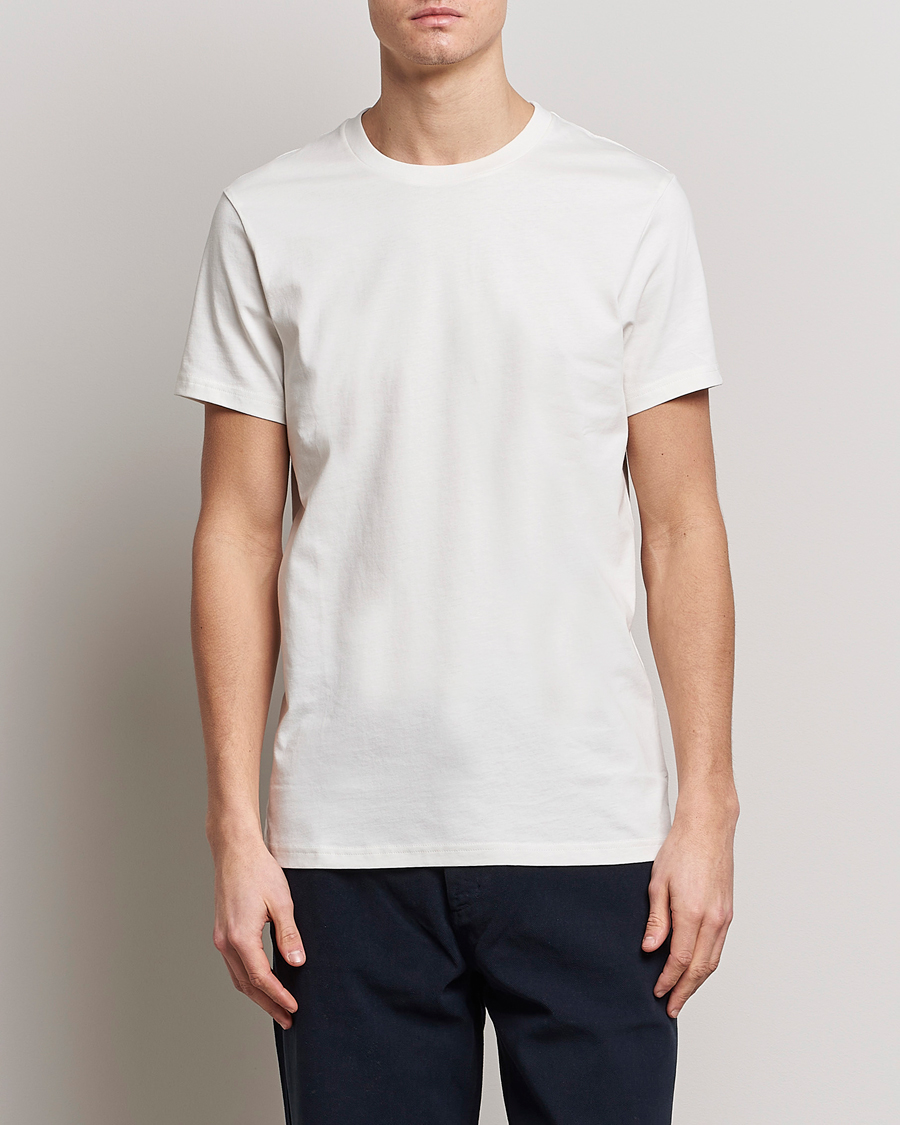 Hombres | Camisetas | Bread & Boxers | Heavy Cotton Crew Neck Tee Ivory