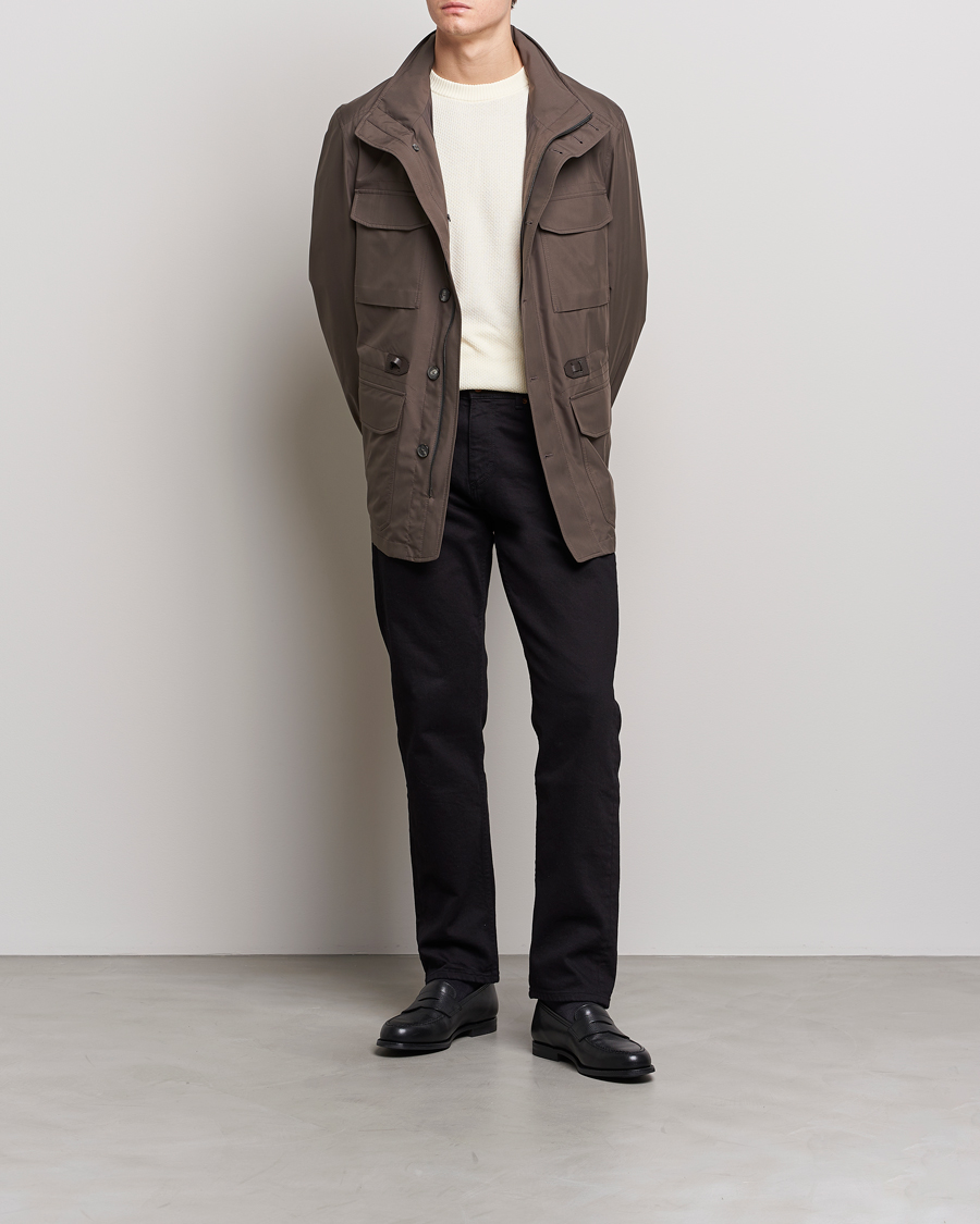 Hombres | Abrigos y chaquetas | Brioni | Performa Silk Field Jacket Olive