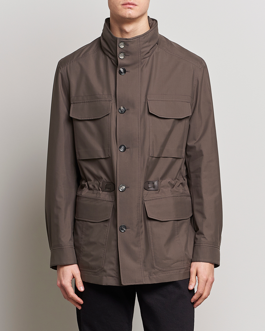 Hombres | Abrigos y chaquetas | Brioni | Performa Silk Field Jacket Olive