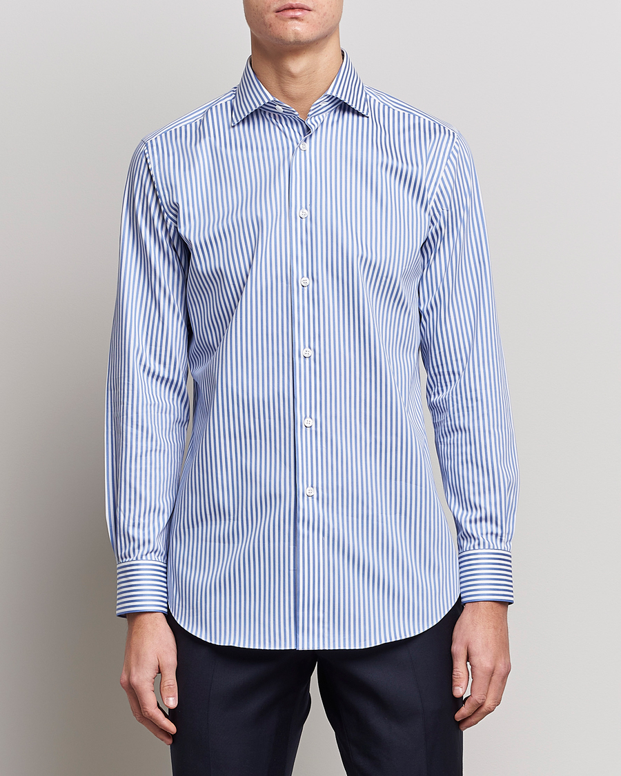 Hombres | Camisas | Brioni | Slim Fit Dress Shirt Candy Stripe