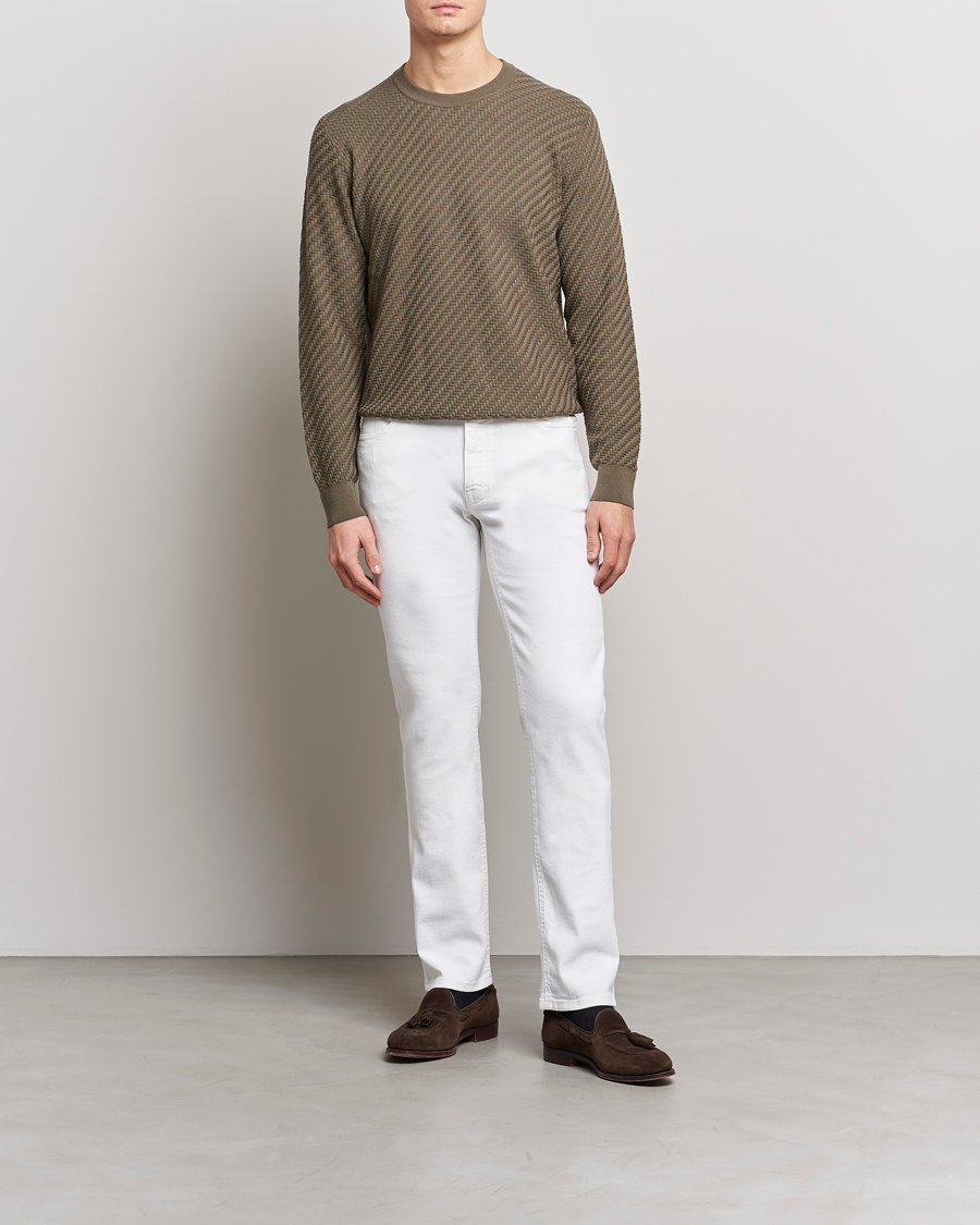 Hombres | Pantalones | Brioni | Slim Fit 5-Pocket Pants White