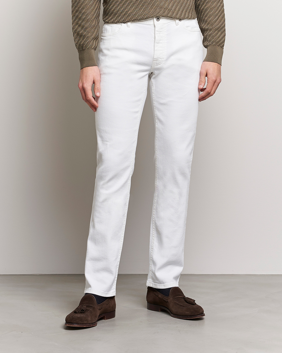 Hombres | Pantalones | Brioni | Slim Fit 5-Pocket Pants White