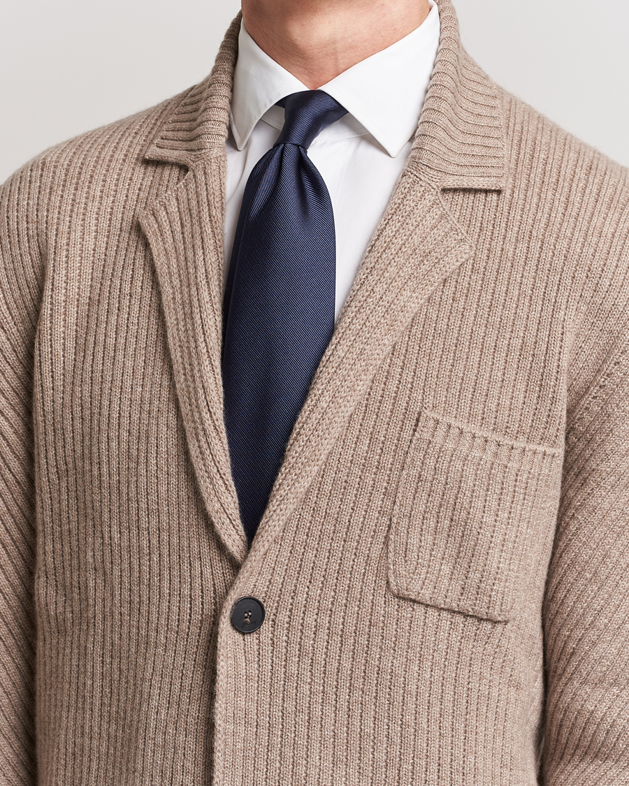 Hombres | Brioni Testimonial Jacquard Silk Tie Navy | Brioni | Testimonial Jacquard Silk Tie Navy