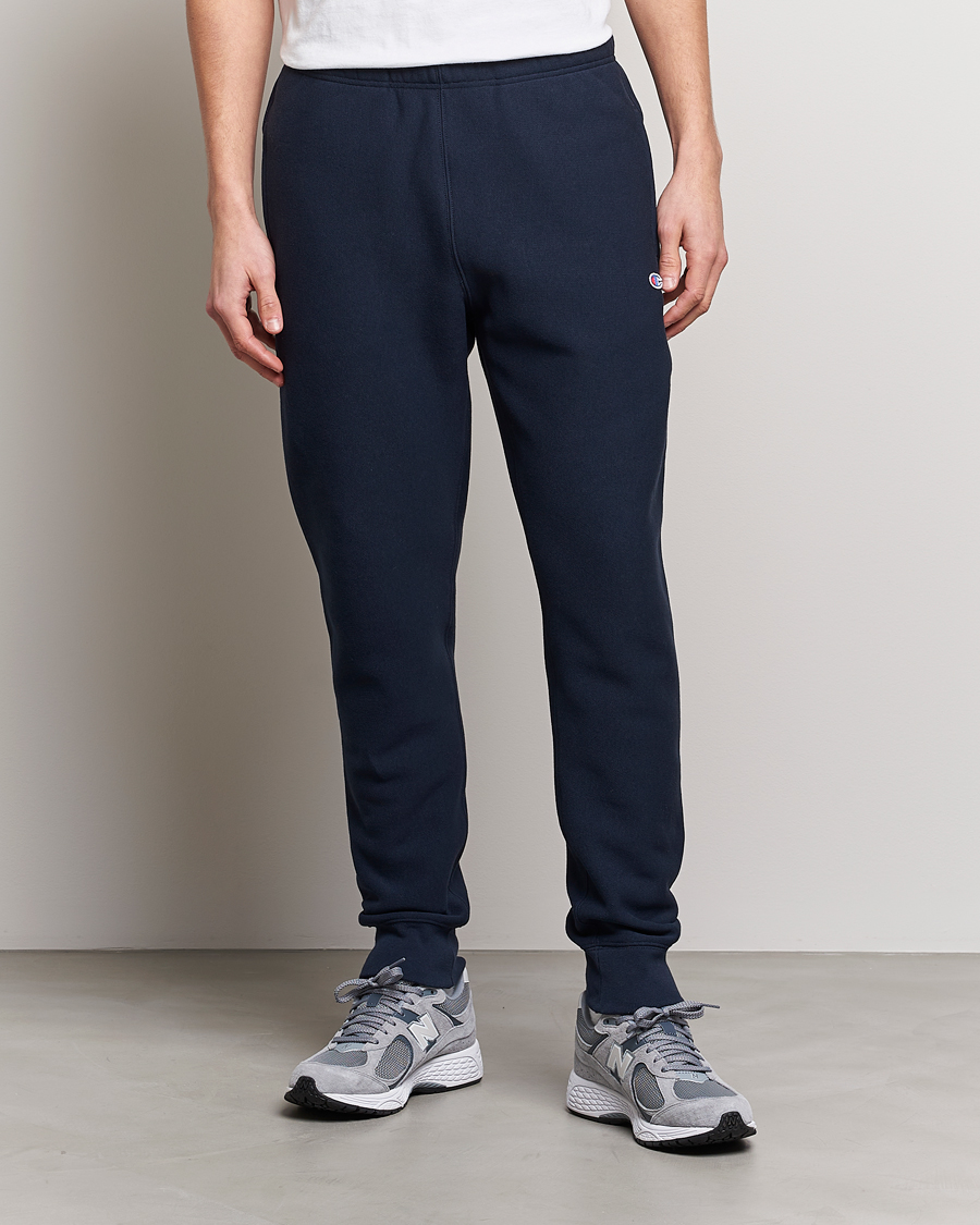 Hombres | Pantalones | Champion | Reverse Weave Soft Fleece Sweatpants Navy