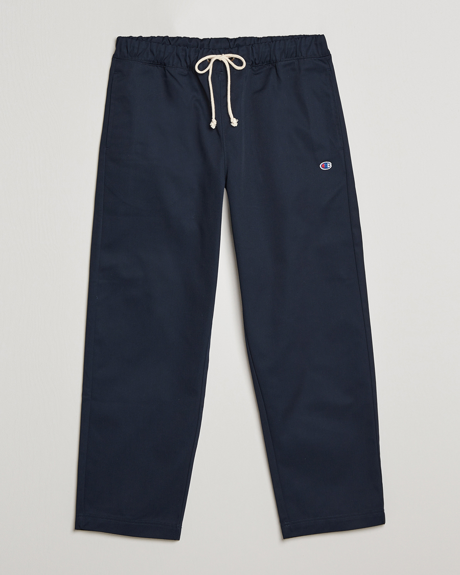 Hombres | Pantalones | Champion | Straight Fit Twill Drawstring Pants Navy