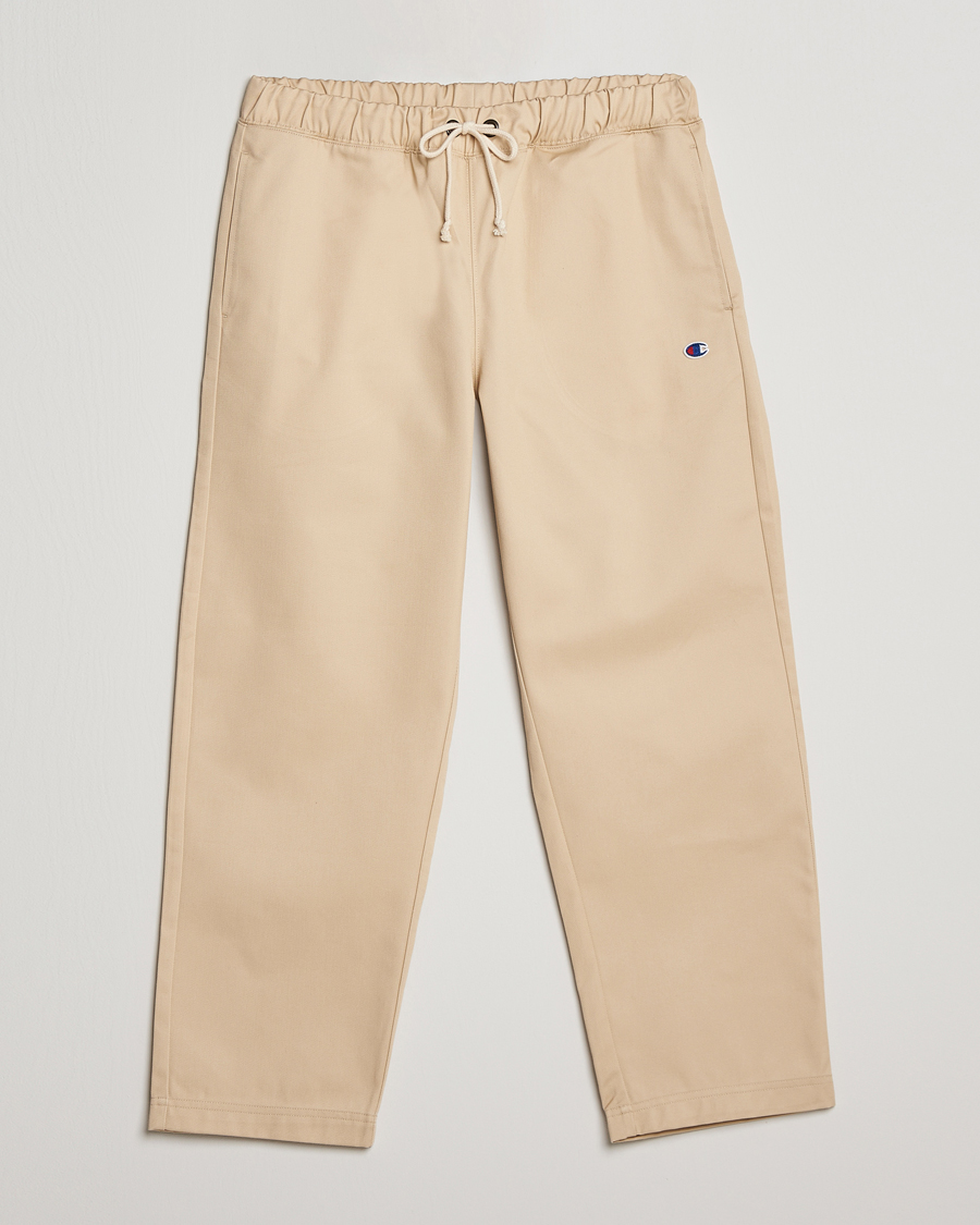 Hombres | Pantalones | Champion | Straight Fit Twill Drawstring Pants Irish Cream