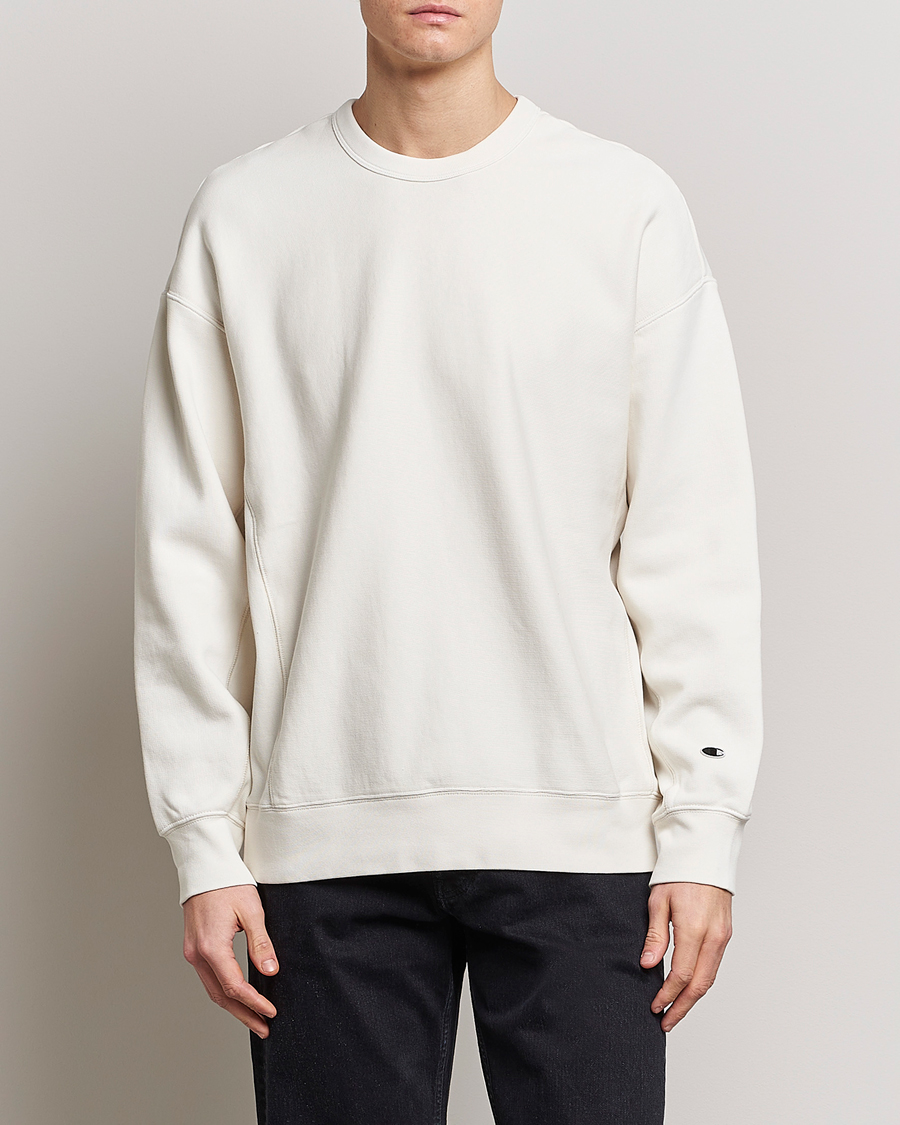 Hombres | Jerséis y prendas de punto | Champion | Heritage Garment Dyed Sweatshirt Egret