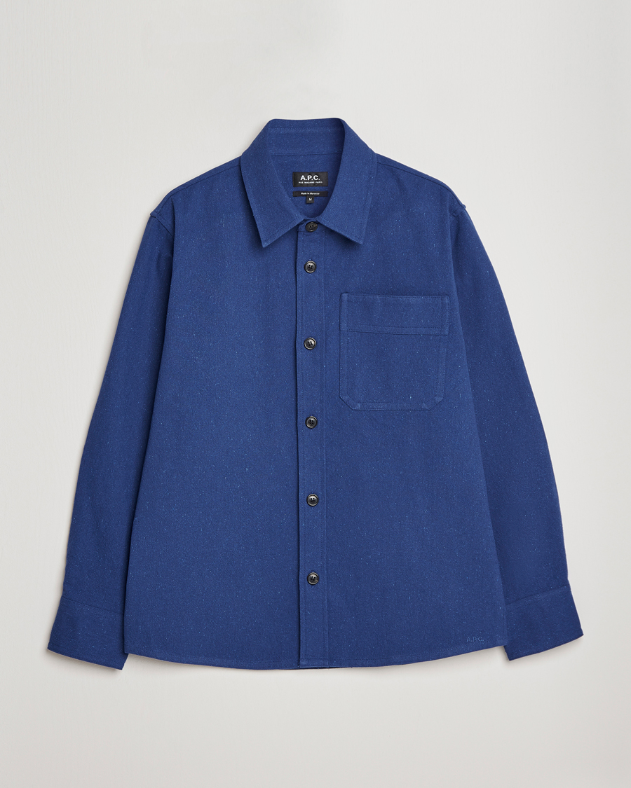 Hombres | Camisas | A.P.C. | Basile Cotton Shirt Jacket Navy