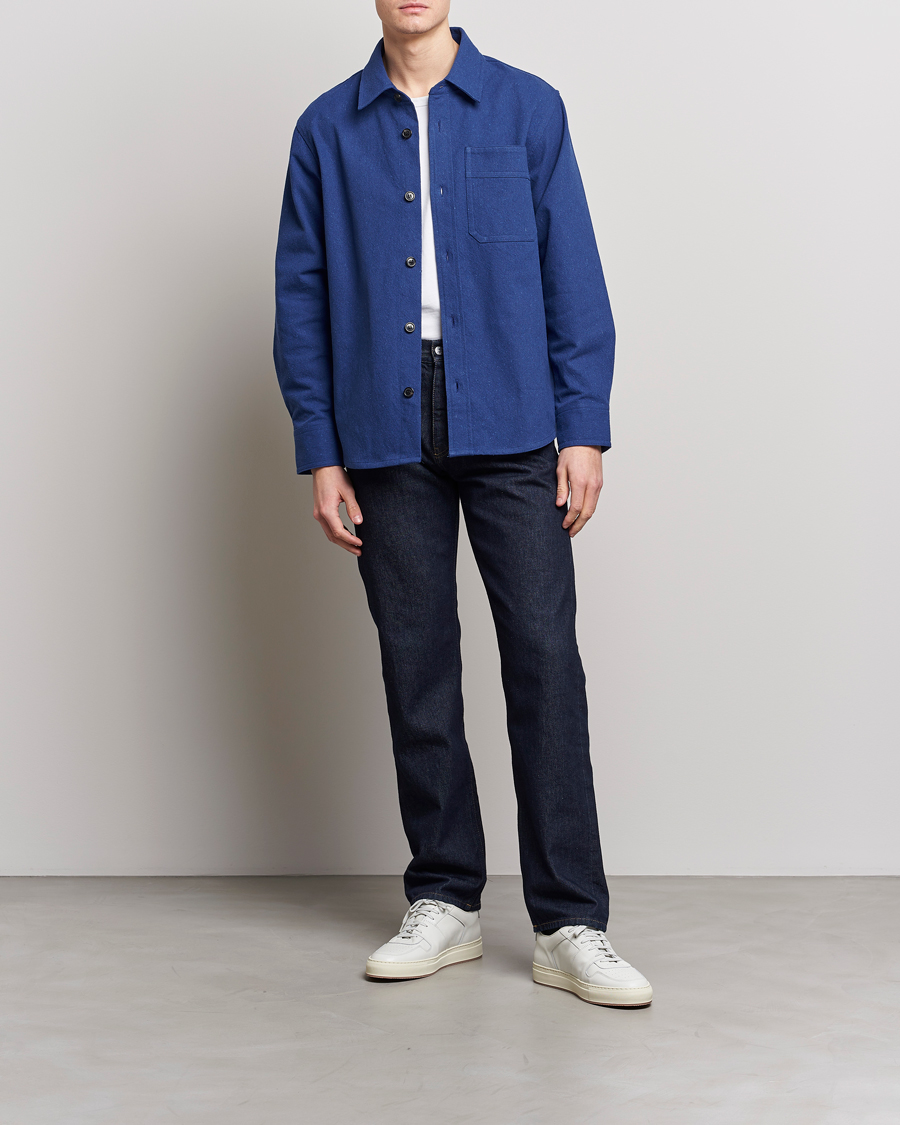 Hombres | Camisas | A.P.C. | Basile Cotton Shirt Jacket Navy