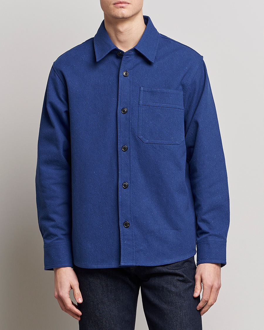 Hombres | Camisas | A.P.C. | Basile Cotton Shirt Jacket Navy
