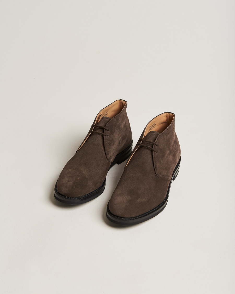 Hombres | Zapatos hechos a mano | Church's | Ryder Desert Boots Dark Brown Suede