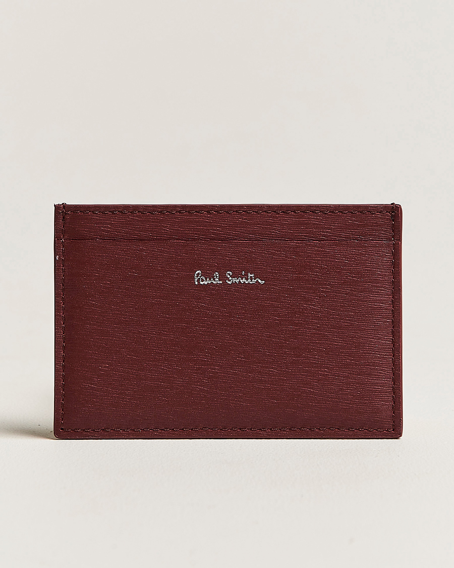 Hombres | Paul Smith Color Leather Cardholder Wine Red | Paul Smith | Color Leather Cardholder Wine Red
