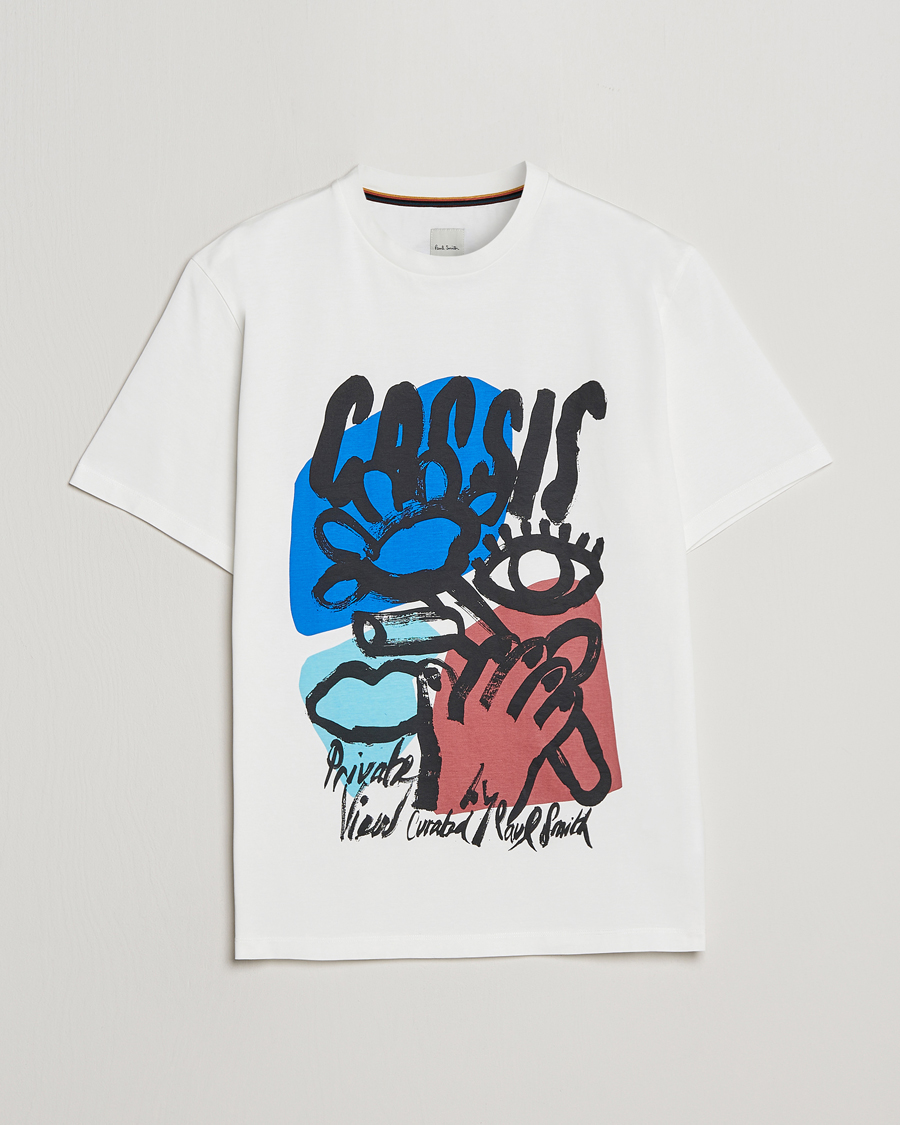 Hombres | Camisetas | Paul Smith | Cassis Print T-Shirt White
