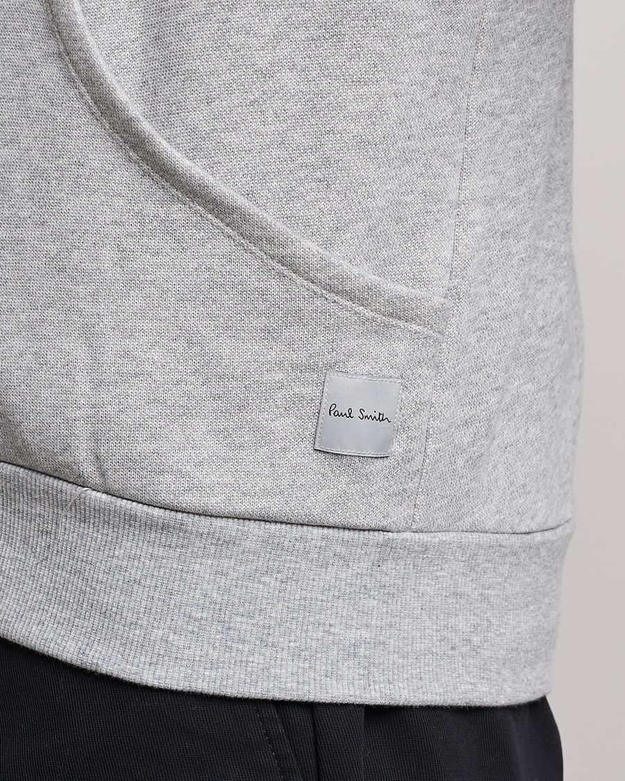 Hombres | Paul Smith Bright Stripe Sweat Full Zip Grey | Paul Smith | Bright Stripe Sweat Full Zip Grey