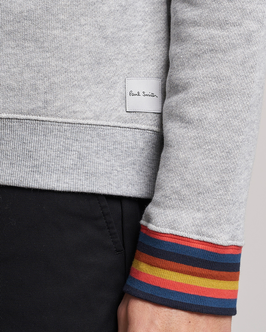 Hombres | Paul Smith Bright Stripe Sweatshirt Grey | Paul Smith | Bright Stripe Sweatshirt Grey