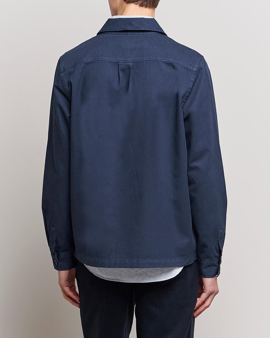 Hombres | Camisas | PS Paul Smith | Cotton Zebra Overshirt Navy