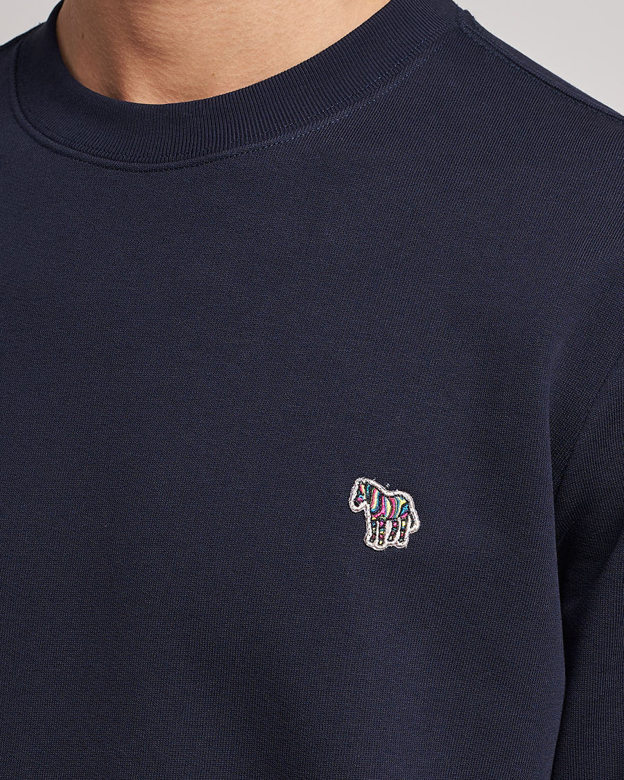 Hombres | Jerséis y prendas de punto | PS Paul Smith | Zebra Organic Cotton Sweatshirt Navy