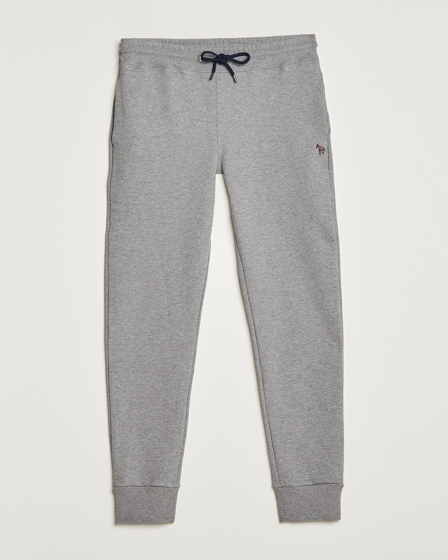 Hombres | Pantalones | PS Paul Smith | Zebra Organic Cotton Sweatpants Grey Melange