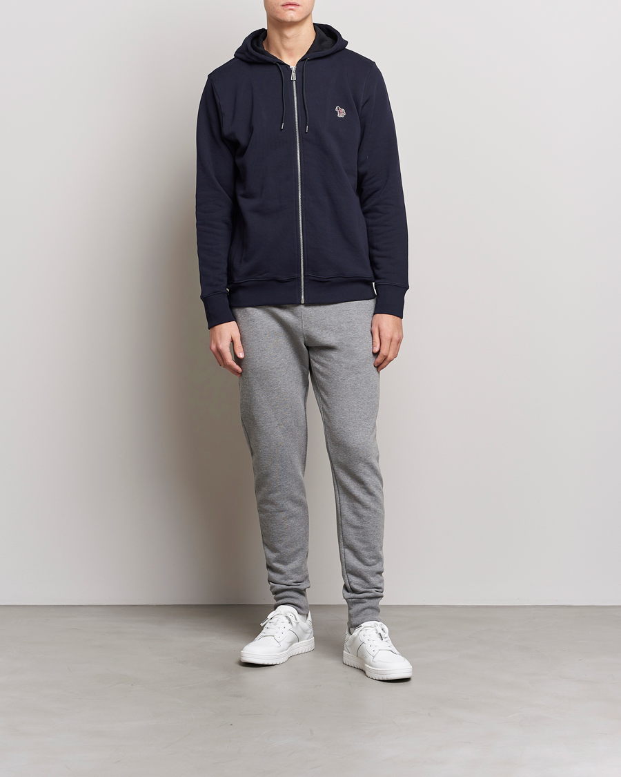 Hombres | Pantalones | PS Paul Smith | Zebra Organic Cotton Sweatpants Grey Melange