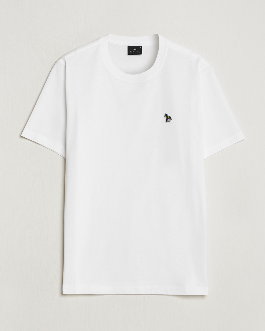 Hombres | Camisetas | PS Paul Smith | Organic Cotton Zebra T-Shirt White