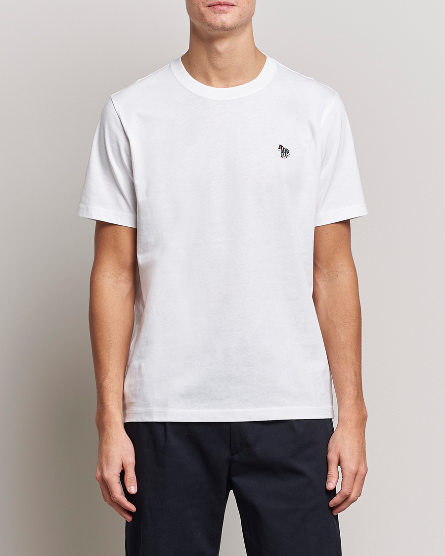 Hombres | Camisetas blancas | PS Paul Smith | Classic Organic Cotton Zebra T-Shirt White