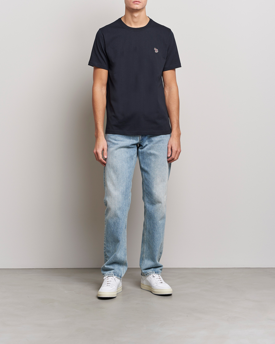 Hombres | Camisetas | PS Paul Smith | Organic Cotton Zebra T-Shirt Navy