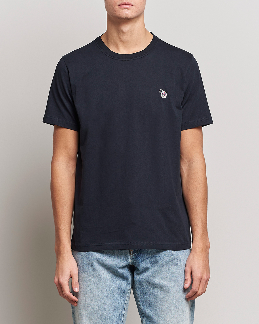 Hombres | Camisetas | PS Paul Smith | Organic Cotton Zebra T-Shirt Navy