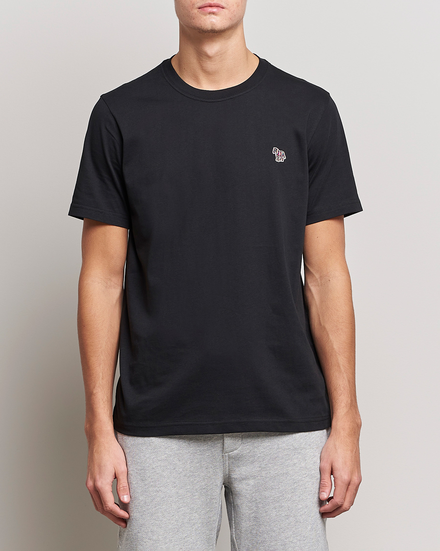 Hombres | Camisetas de manga corta | PS Paul Smith | Classic Organic Cotton Zebra T-Shirt Black