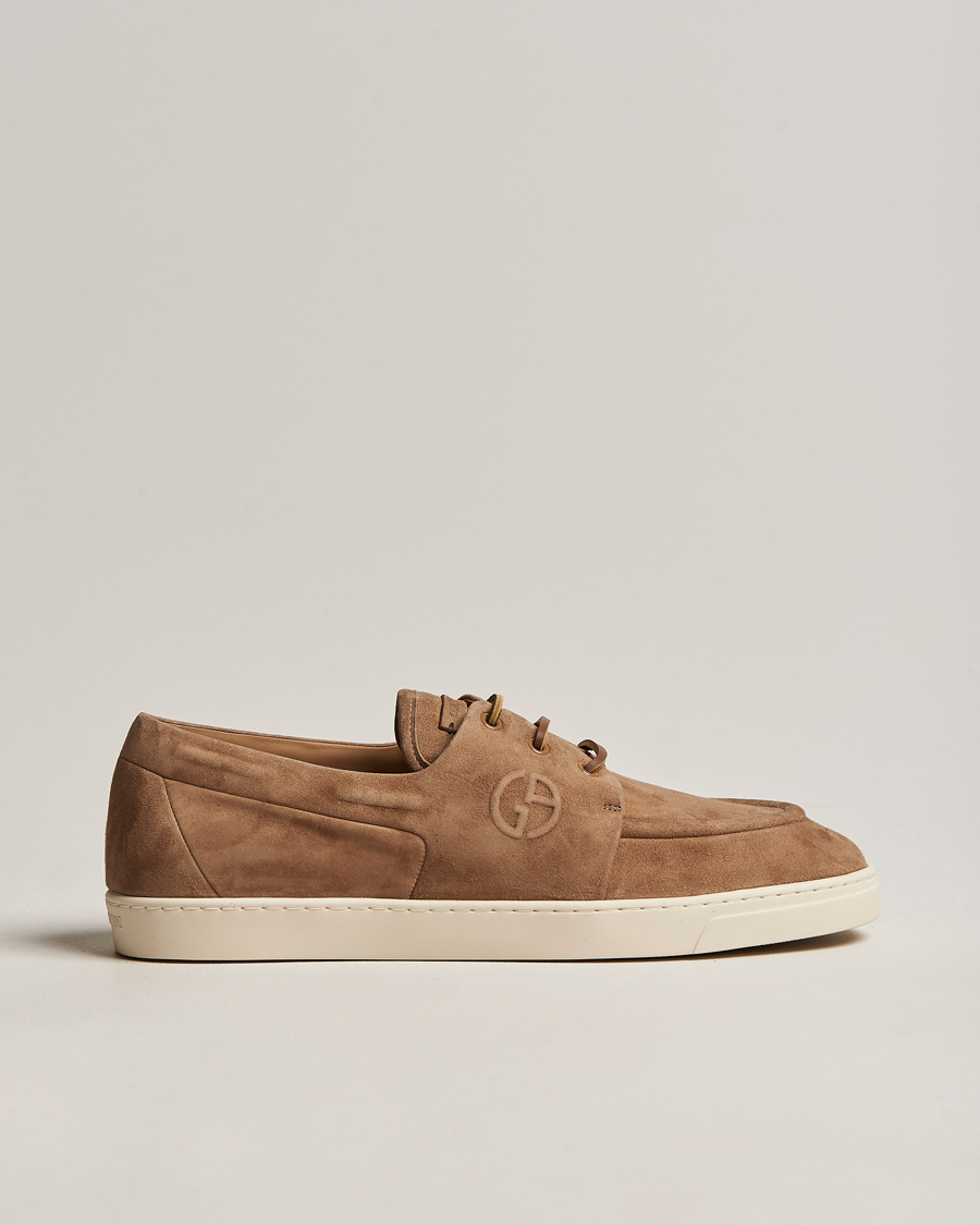 Hombres | Giorgio Armani Suede Casual Shoe Brown | Giorgio Armani | Suede Casual Shoe Brown