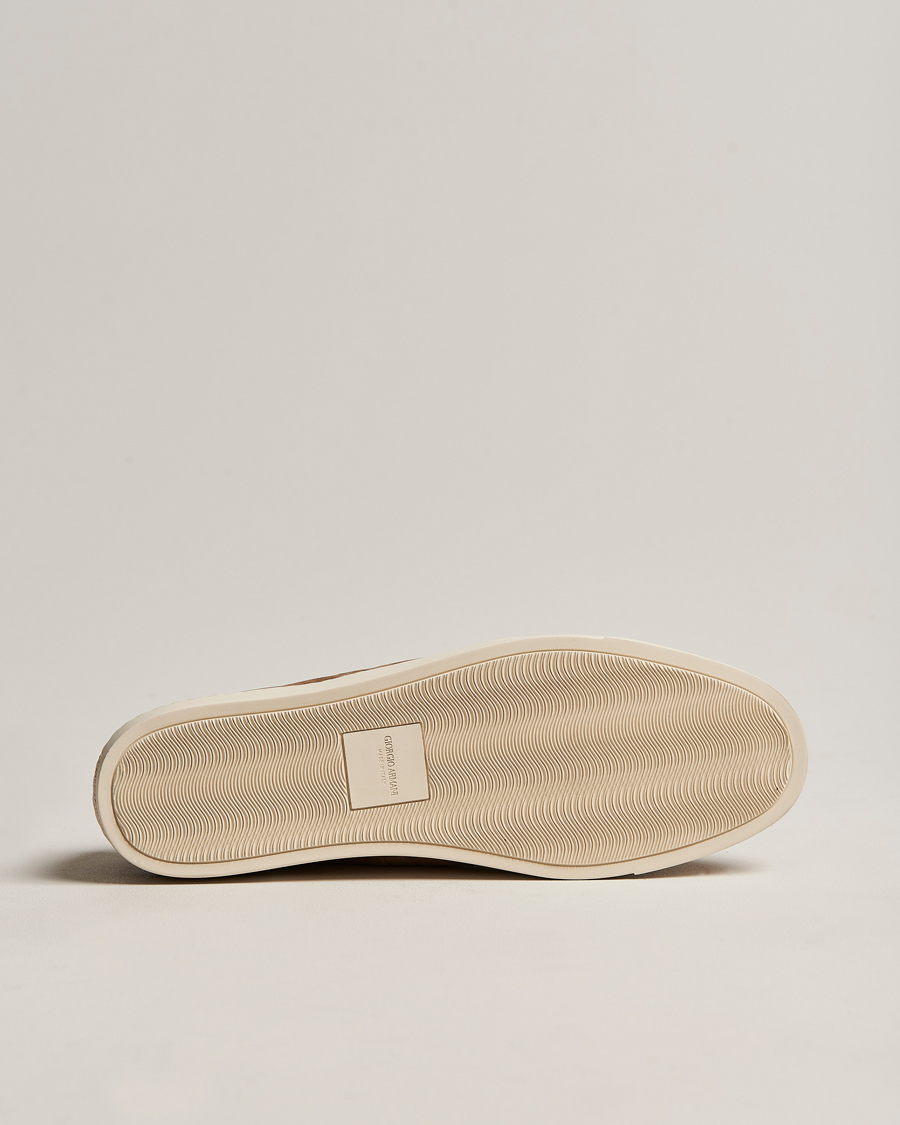 Hombres | Giorgio Armani Suede Casual Shoe Brown | Giorgio Armani | Suede Casual Shoe Brown