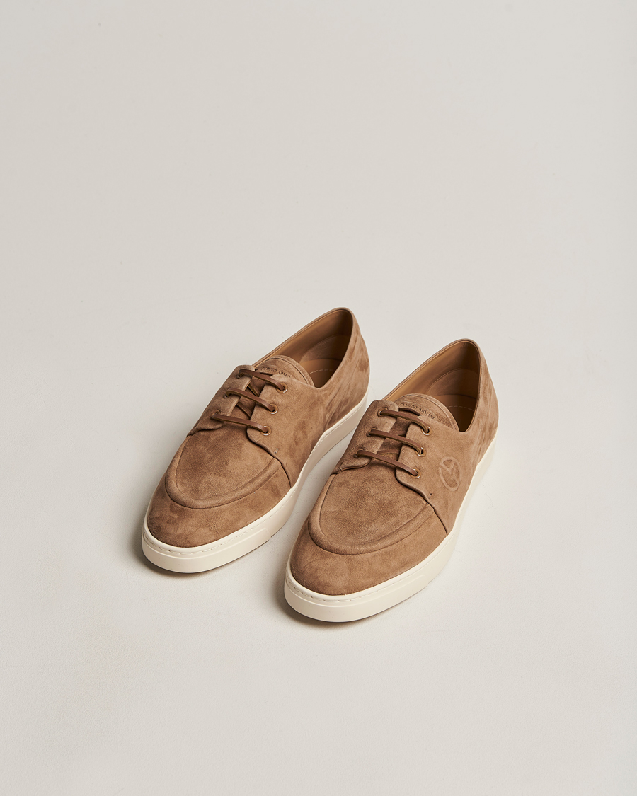 Hombres | Giorgio Armani Suede Casual Shoe Brown | Giorgio Armani | Suede Casual Shoe Brown