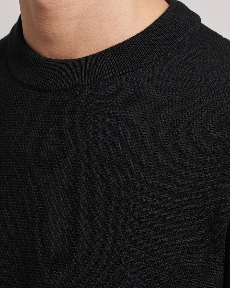 Hombres | Jerséis y prendas de punto | BOSS BLACK | Ecaio Knitted Sweater Black
