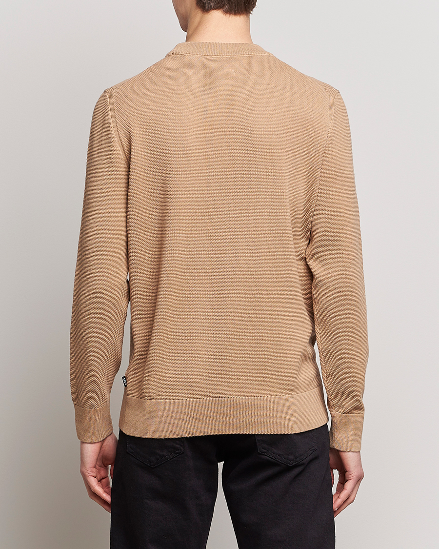 Hombres | Jerséis y prendas de punto | BOSS BLACK | Ecaio Knitted Sweater Medium Beige