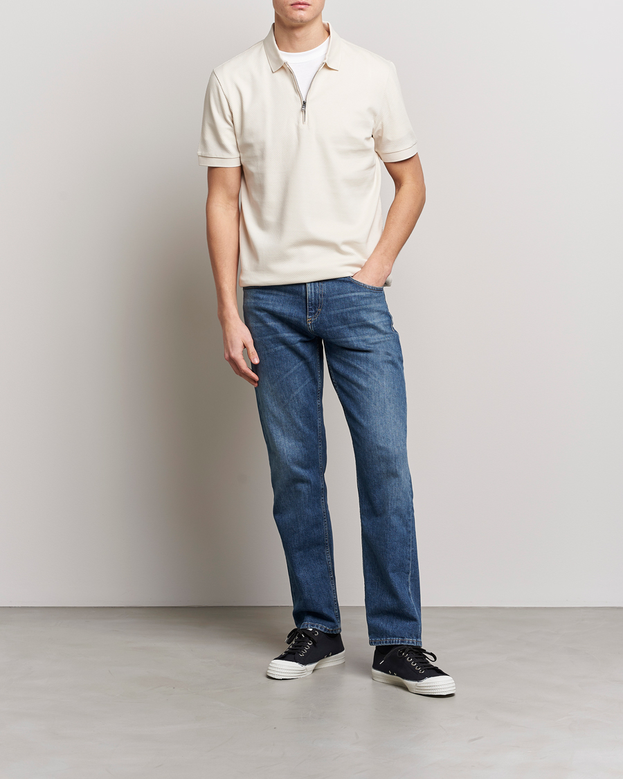 Hombres | Polos | BOSS BLACK | Paras Structured Polo Open White