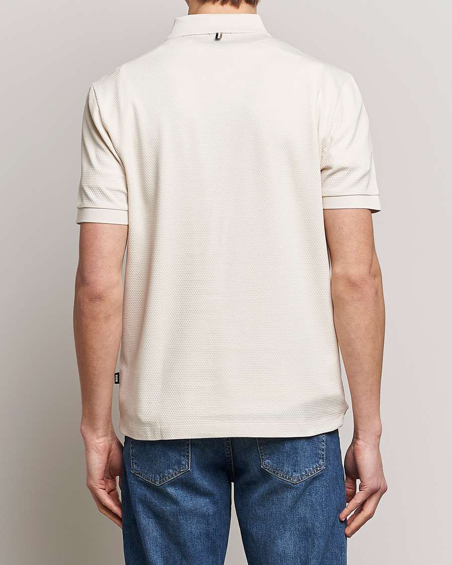 Hombres | Polos | BOSS BLACK | Paras Structured Polo Open White