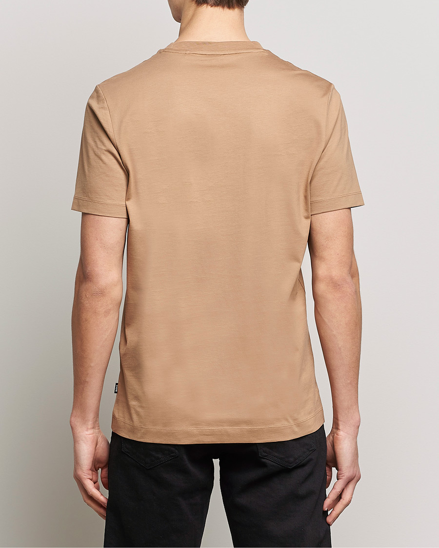 Hombres | Camisetas | BOSS BLACK | Thompson Logo Crew Neck T-Shirt Medium Beige
