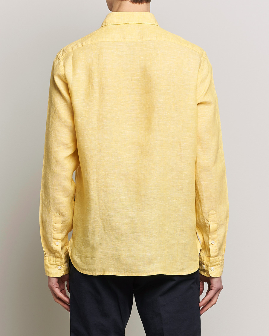 Hombres | Camisas | BOSS BLACK | Liam Linen Shirt Bright Yellow