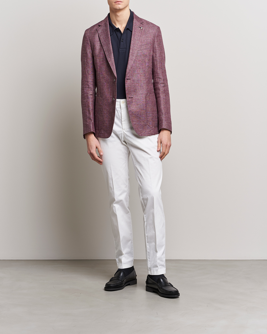 Hombres | Pantalones | BOSS BLACK | Genius Cotton Trousers White