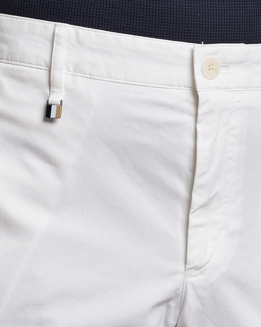 Hombres | Pantalones | BOSS BLACK | Genius Cotton Trousers White