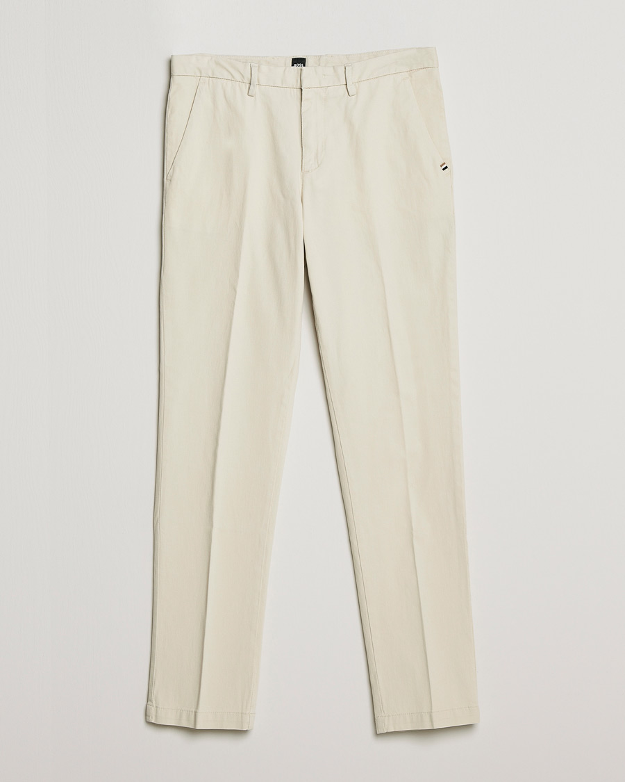 Hombres | Pantalones | BOSS BLACK | Kaito1 Structured Trousers Open White