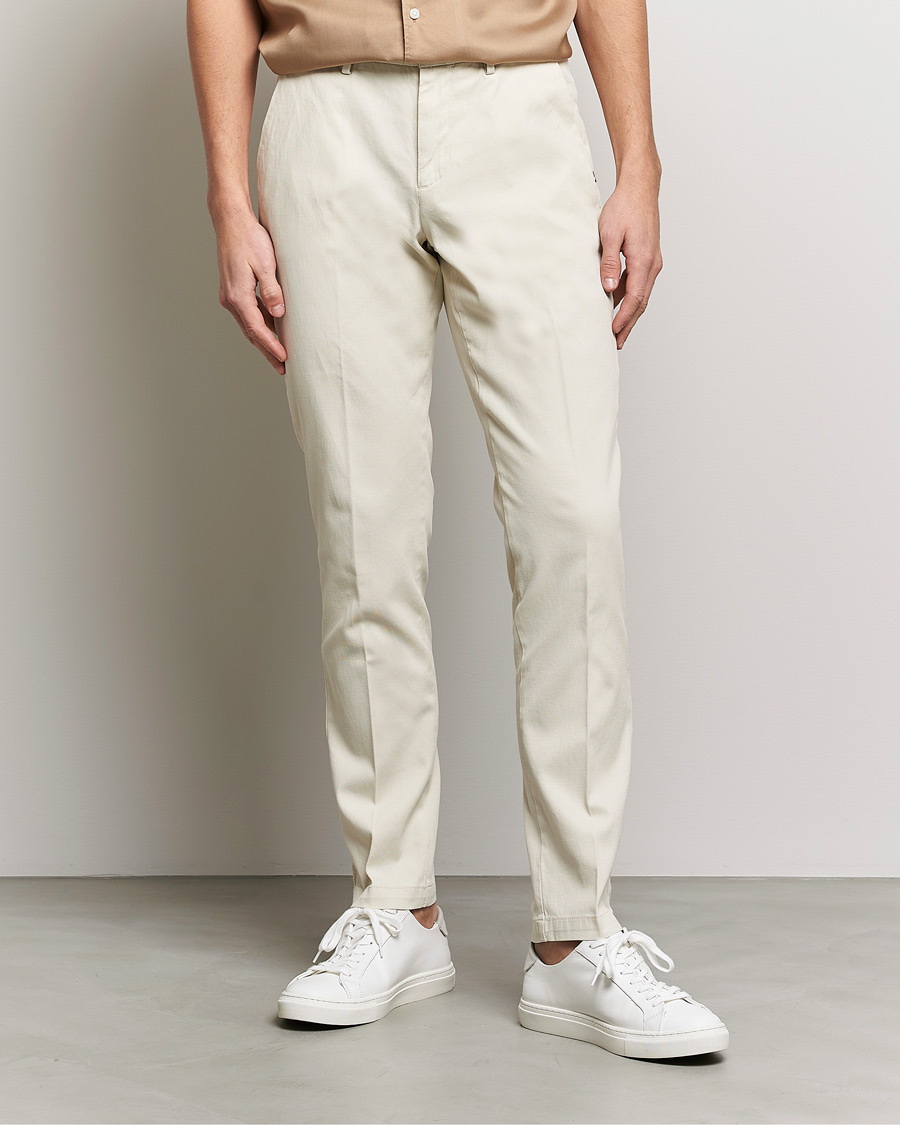 Hombres | Pantalones | BOSS BLACK | Kaito1 Structured Trousers Open White