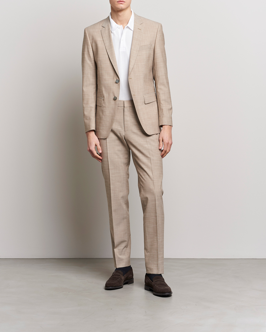 Hombres | Blazers | BOSS BLACK | Huge Wool/Cotton Blazer Light Beige