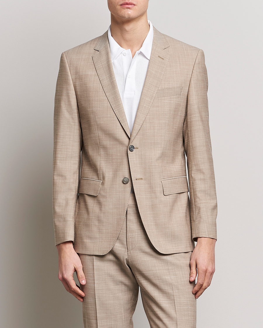 Hombres | Blazers | BOSS BLACK | Huge Wool/Cotton Blazer Light Beige