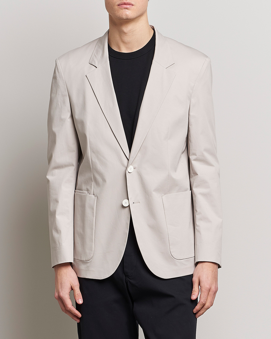 Hombres | Blazers | HUGO | Haero Cotton Patch Pocket Blazer Light Beiege