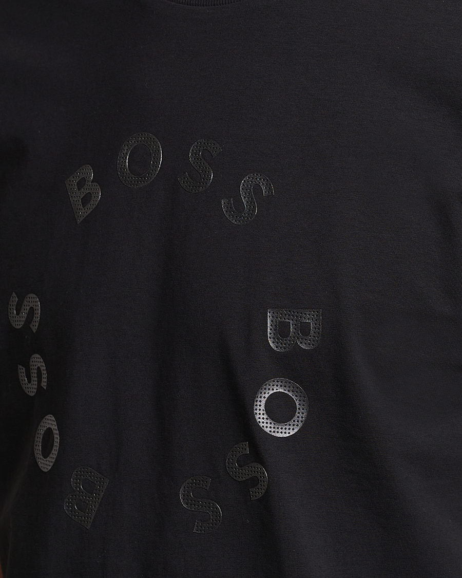 Hombres | Camisetas | BOSS GREEN | Circle Logo Crew Neck T-Shirt Black